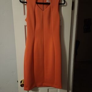 Calvin Klein Vibrant Orange Mini Dress